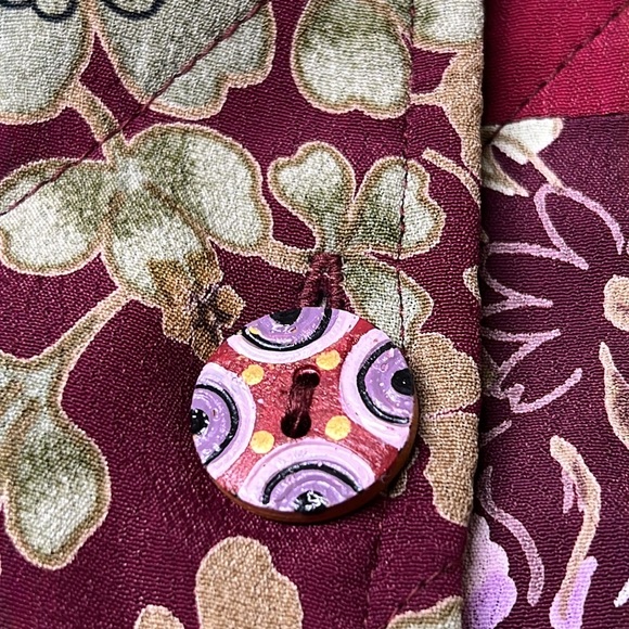 ⭐️ VINTAGE Patchwork Quilted Grandma Core Medium Weight Lined Jacket Coat NWT - Picture 8 of 12